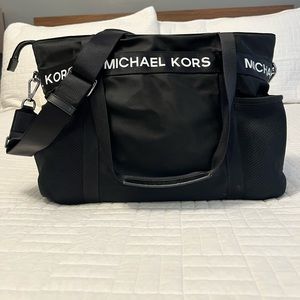 The Michael Kors Black Nylon Large Tote